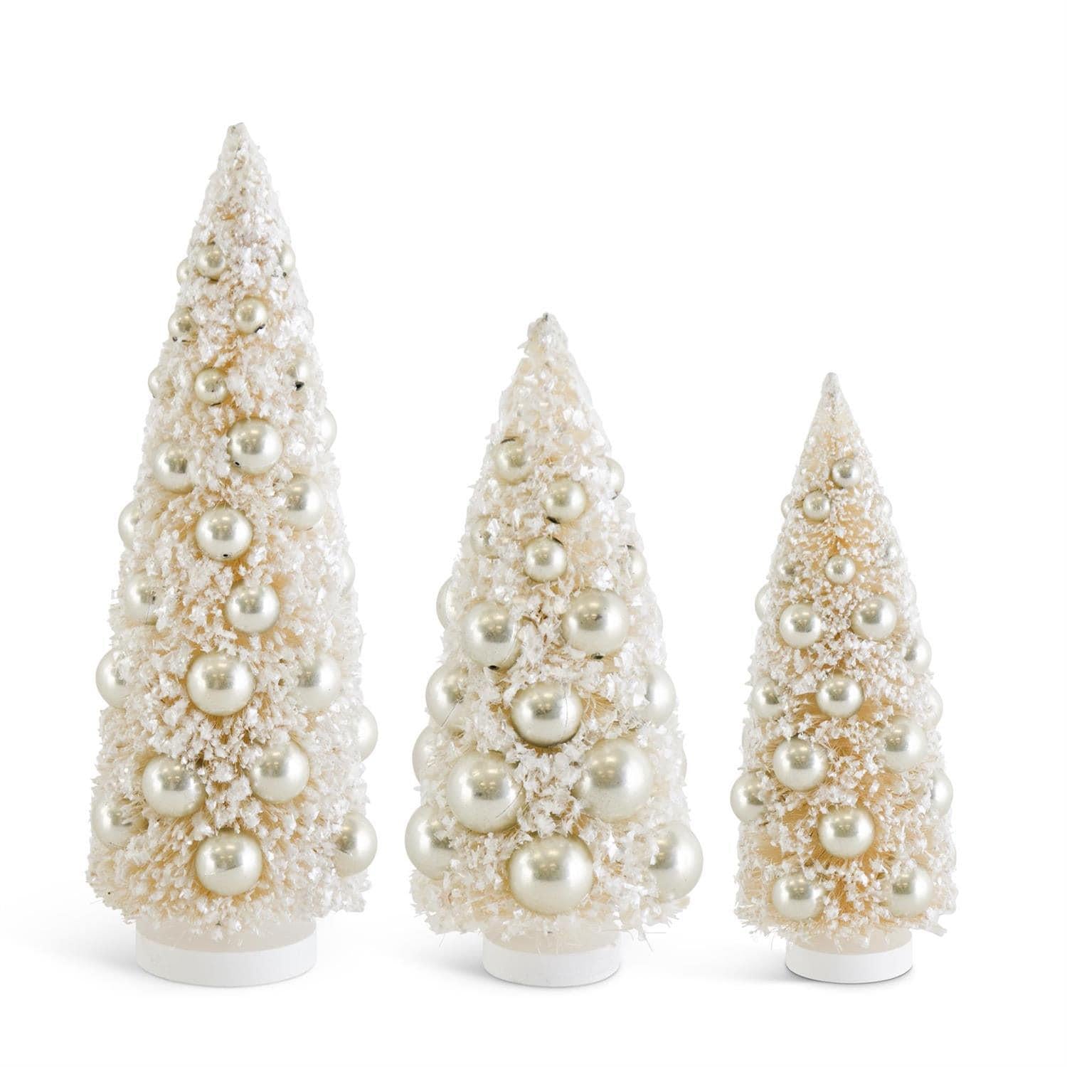 Bottle Brush Tree with Champagne Ornaments